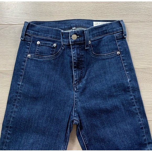 Rag & Bone 10 inch Skinny Capri Dark Paz Jeans - Picture 4 of 12